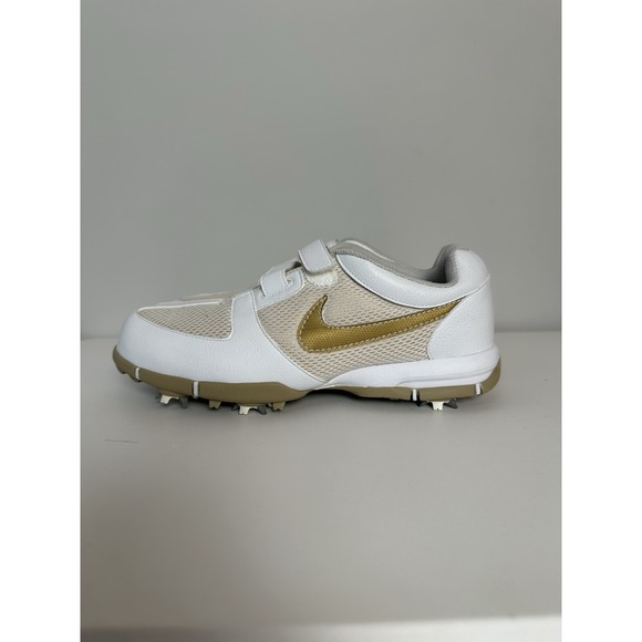 Nike Shoes - Nike 314904-171 SP Women's White/Gold Soft Spikes‎ Golf Sneakers Shoes Size 8.5